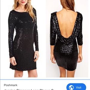 Sequin black dress